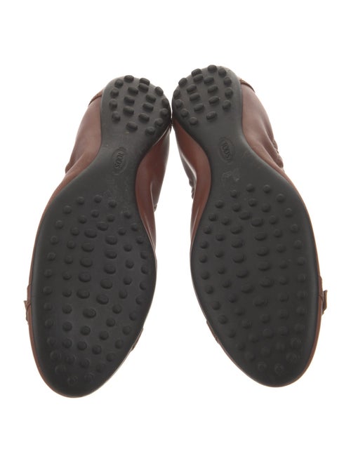 Tod's Leather Leather Trim Embellishment Ballet Flats