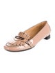Tod's Patent Leather Fringe Trim Accent Loafers
