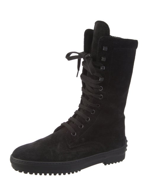 Tod's Suede Combat Boots
