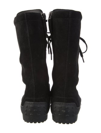 Tod's Suede Combat Boots