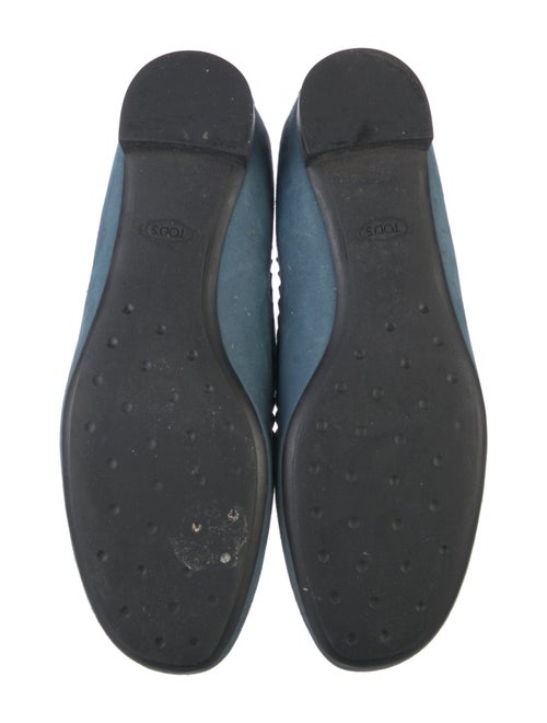 Tod's Suede Crystal Embellishments Loafers