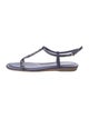 Tod's Patent Leather T-Strap Sandals