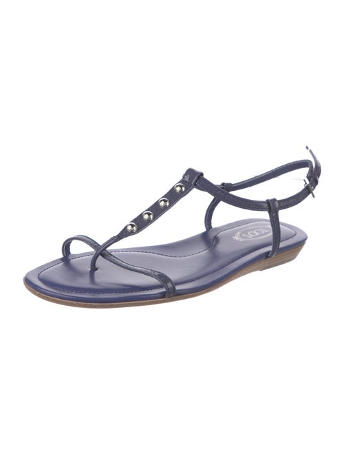 Tod's Patent Leather T-Strap Sandals