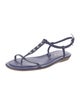 Tod's Patent Leather T-Strap Sandals