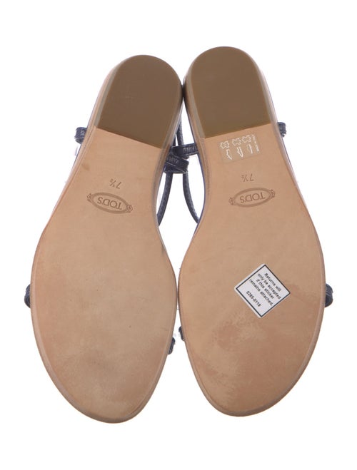 Tod's Patent Leather T-Strap Sandals