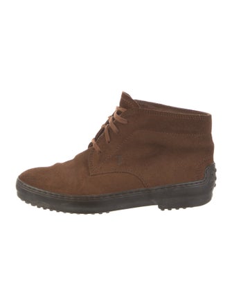 Tod's Suede Lace-Up Boots
