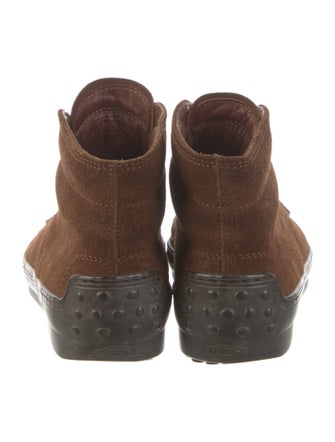 Tod's Suede Lace-Up Boots