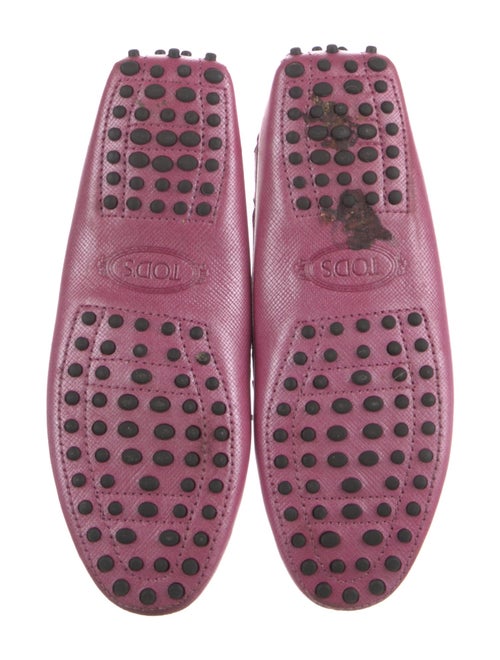 Tod's Leather Bow Accents Loafers