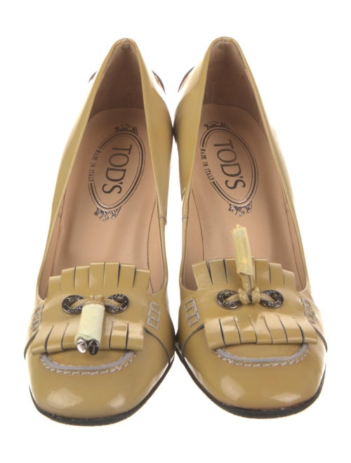 Tod's Patent Leather Bow Accents Pumps