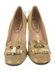 Tod's Patent Leather Bow Accents Pumps