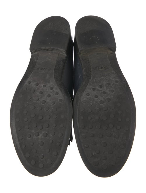 Tod's Leather Tassel Accents Loafers