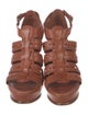 Tod's Leather Lasercut Accents Gladiator Sandals