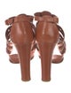 Tod's Leather Lasercut Accents Gladiator Sandals