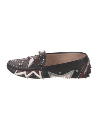 Tod's Leather Printed Loafers