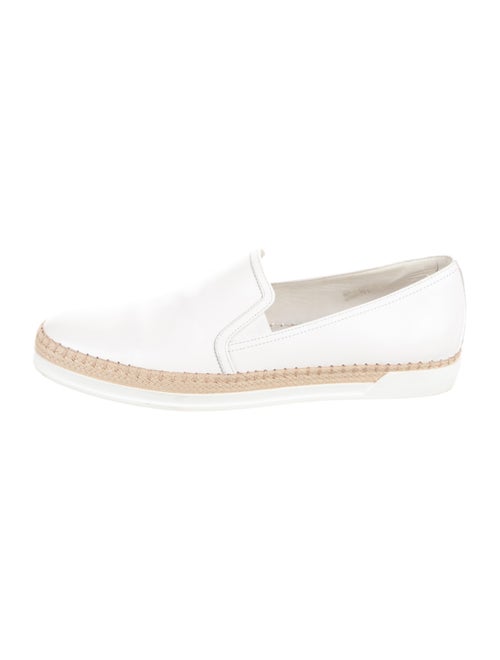 Tod's Leather Braided Accents Espadrille Sneakers