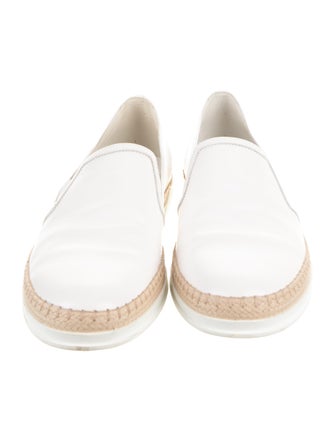 Tod's Leather Braided Accents Espadrille Sneakers