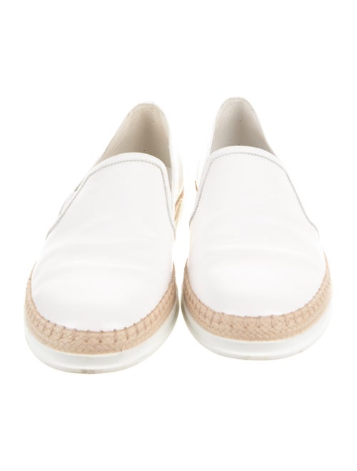 Tod's Leather Braided Accents Espadrille Sneakers