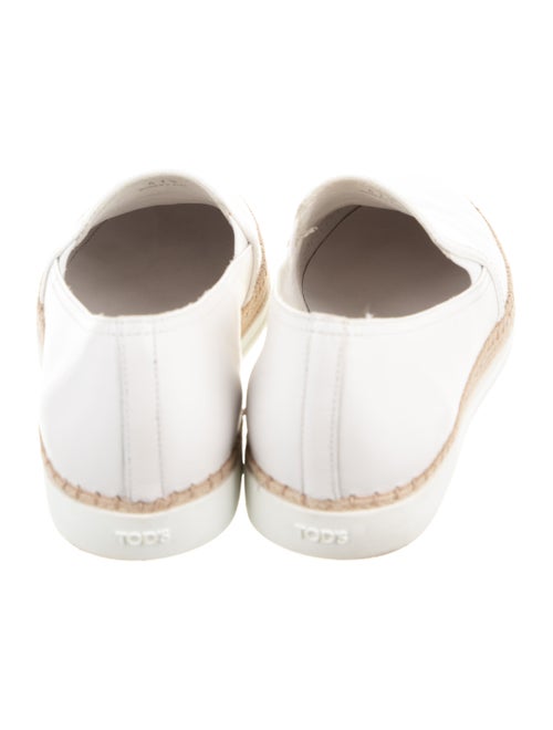 Tod's Leather Braided Accents Espadrille Sneakers