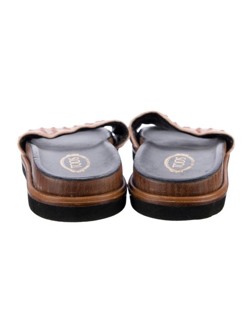 Tod's Leather Studded Accents Slides