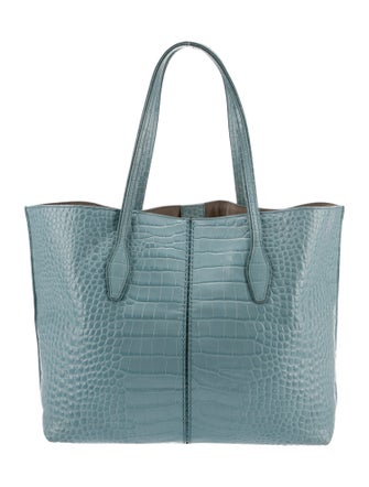 Tod's Embossed Leather Tote