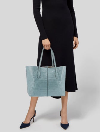 Tod's Embossed Leather Tote