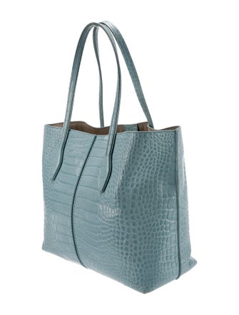 Tod's Embossed Leather Tote