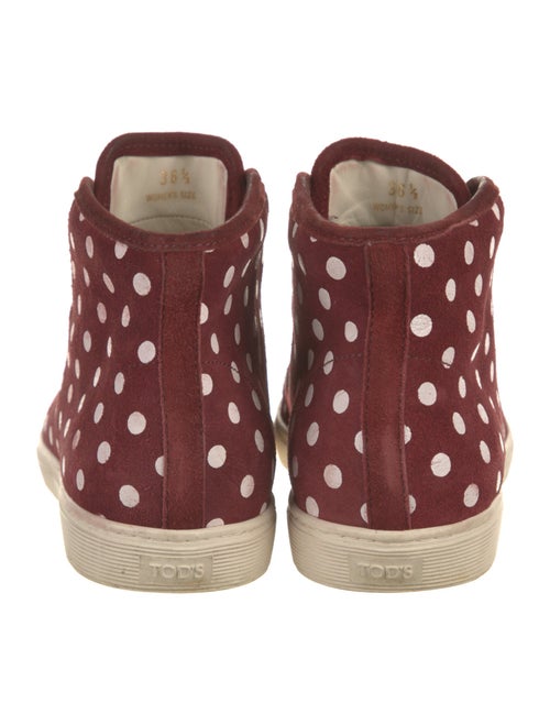 Tod's Suede Polka Dot Print Sneakers