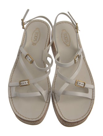 Tod's Leather Slingback Sandals