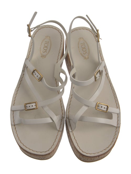 Tod's Leather Slingback Sandals