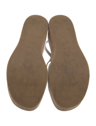 Tod's Leather Slingback Sandals