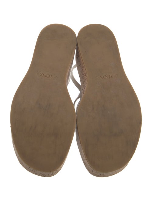 Tod's Leather Slingback Sandals