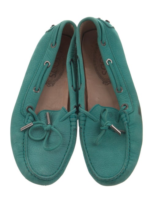 Tod's Suede Whipstitch Trim Moccasins