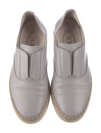 Tod's Leather Espadrilles
