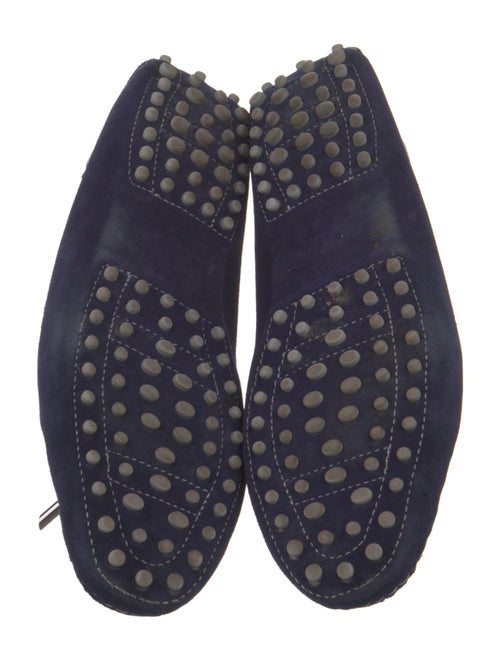 Tod's Suede Bow Accents Loafers