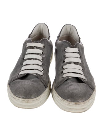 Tod's Leather Colorblock Pattern Sneakers