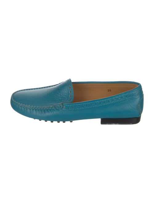 Tod's Leather Lasercut Accents Loafers
