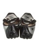 Tod's Patent Leather Bow Accents Loafers
