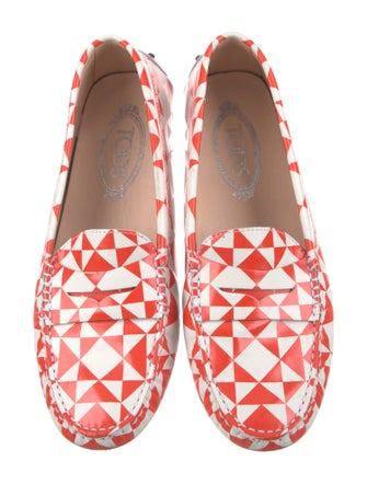 Tod's Leather Printed Ballet Flats