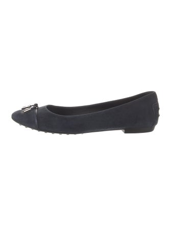 Tod's Suede Studded Accents Flats