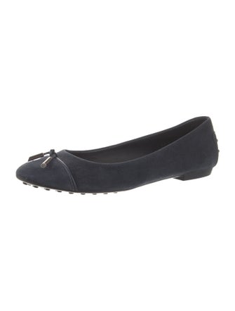 Tod's Suede Studded Accents Flats