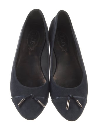 Tod's Suede Studded Accents Flats