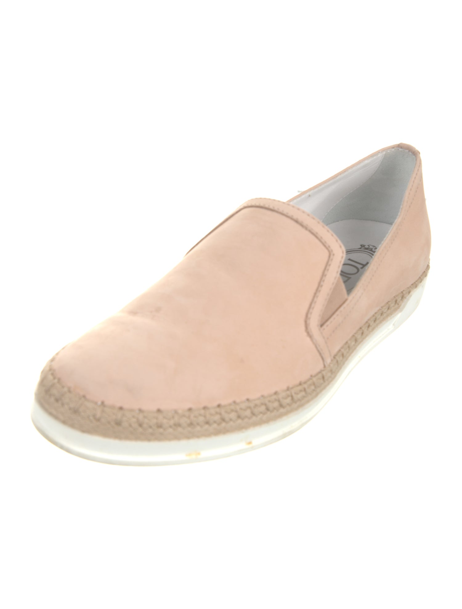 Tod's Leather Colorblock Pattern Espadrille Sneakers