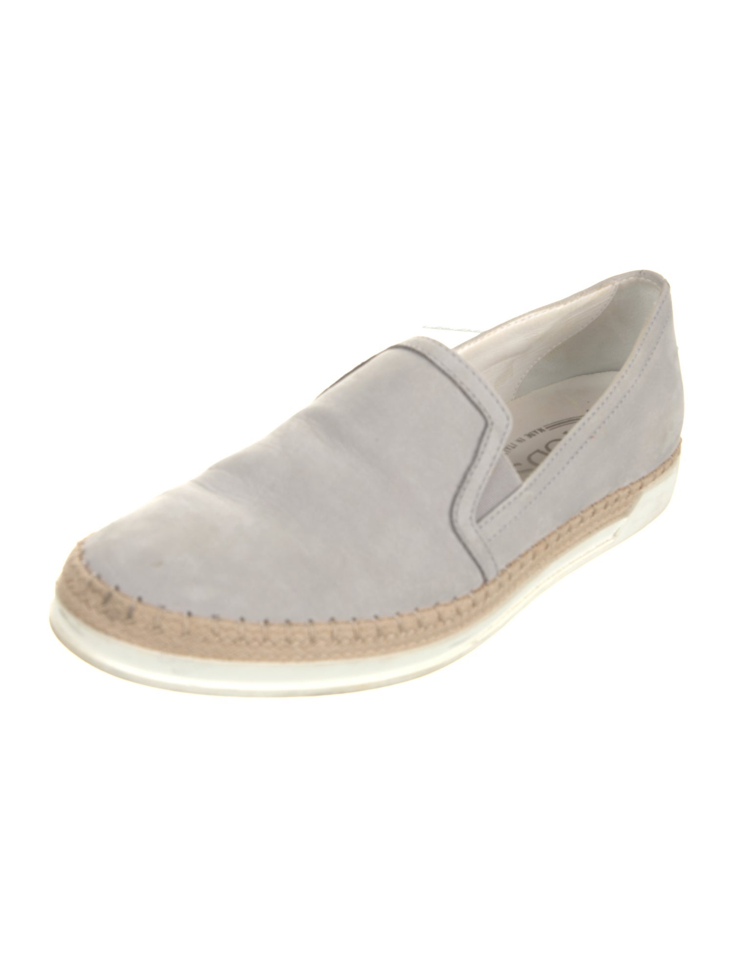 Tod's Suede Colorblock Pattern Espadrille Sneakers
