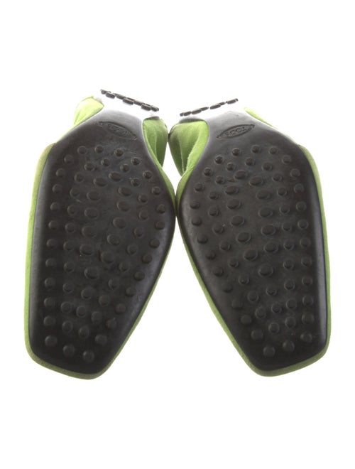 Tod's Suede Bow Accents Ballet Flats