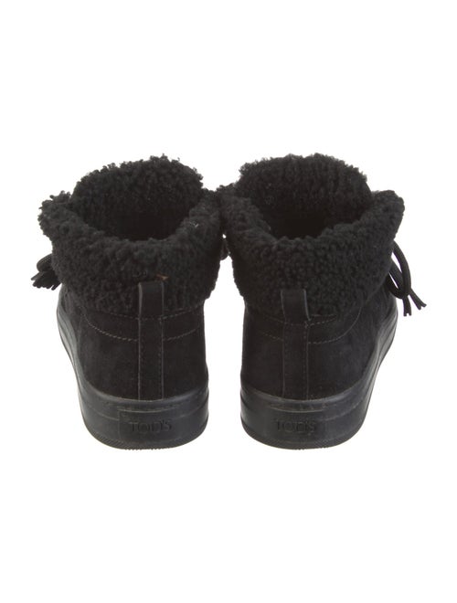 Tod's Suede Printed Lace-Up Boots