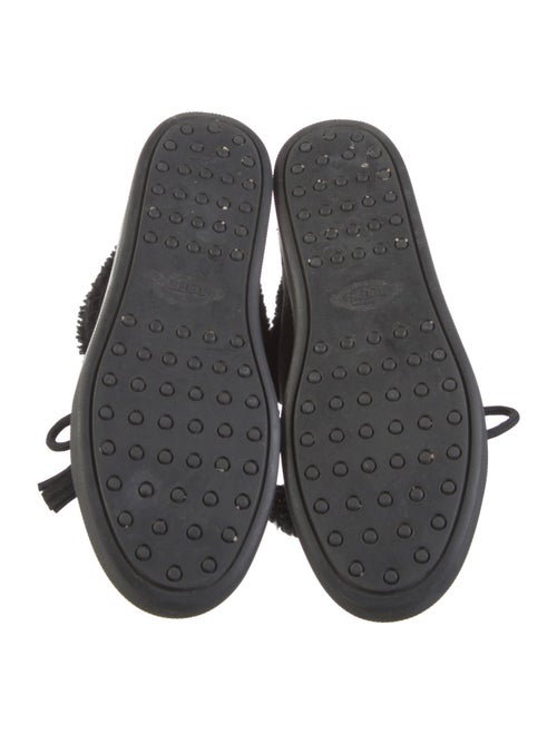 Tod's Suede Printed Lace-Up Boots