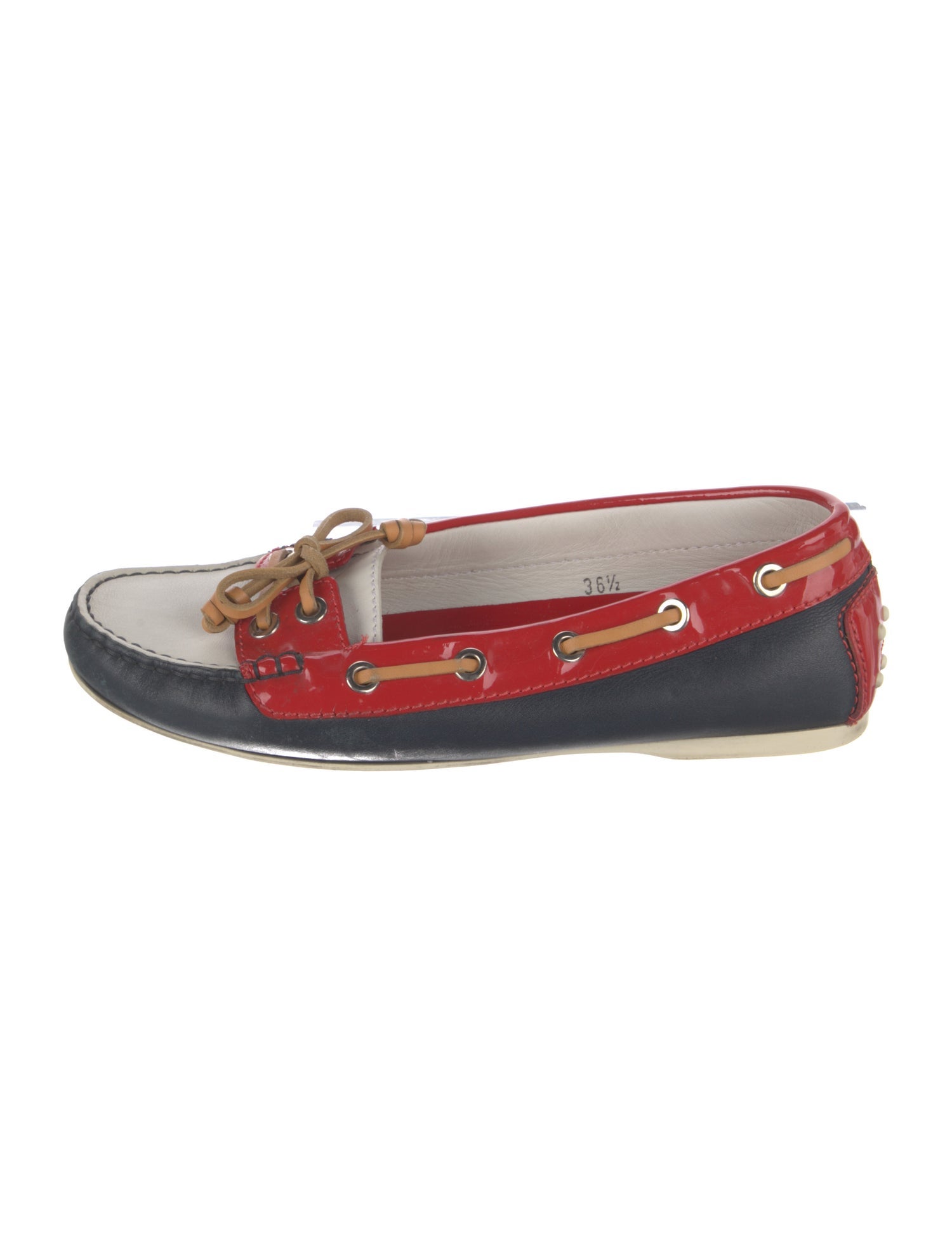 Tod's Leather Printed Moccasins