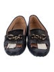Tod's Leather Fringe Trim Accent Loafers