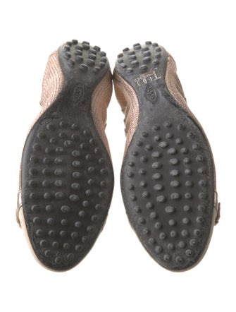 Tod's Suede Colorblock Pattern Flats