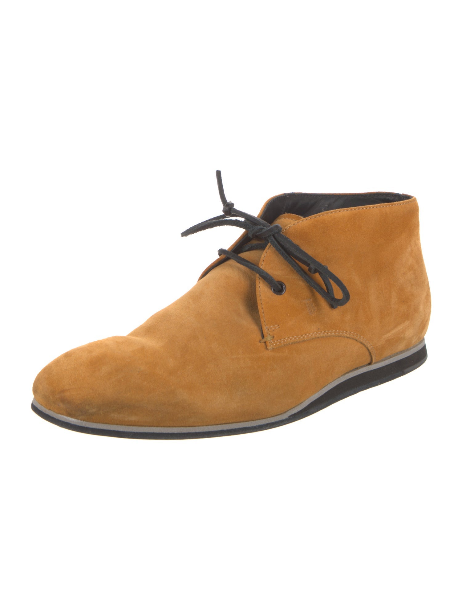 Tod's Suede Leather Trim Embellishment Oxfords